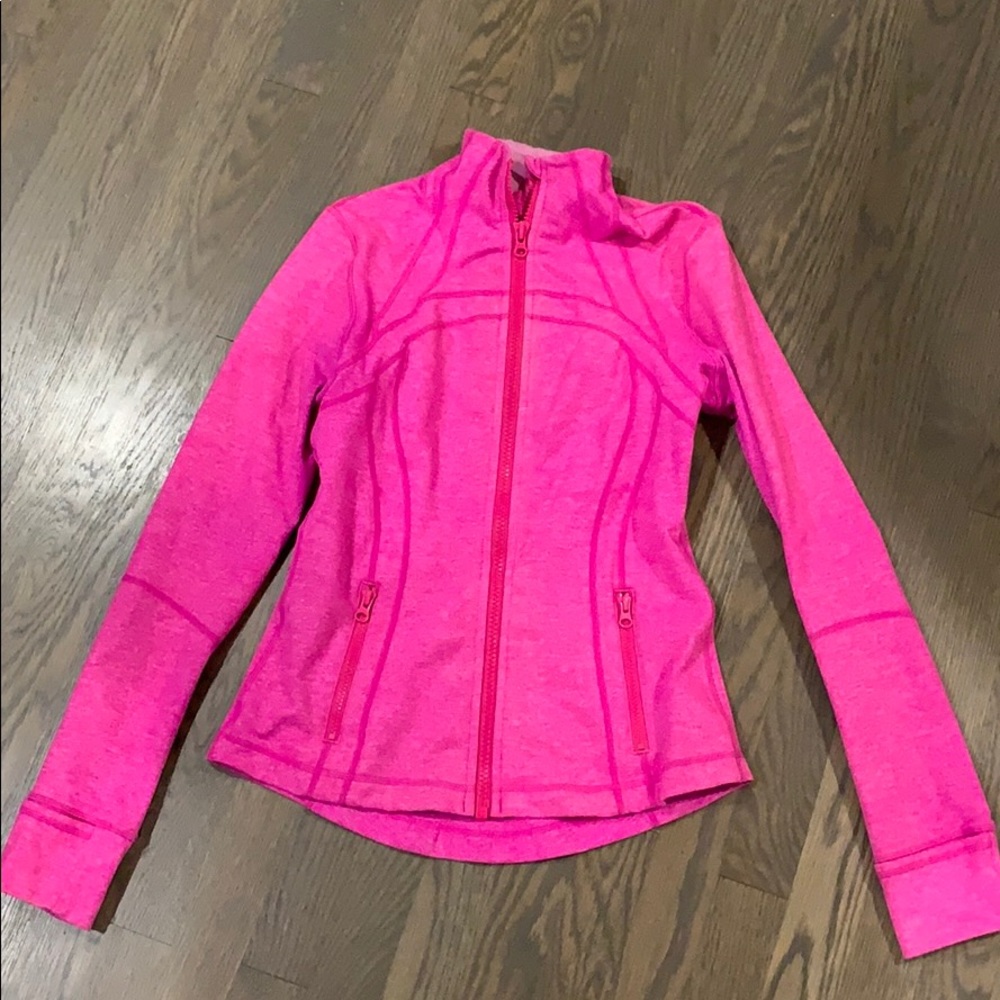 Lululemon jacket hot pink size 8